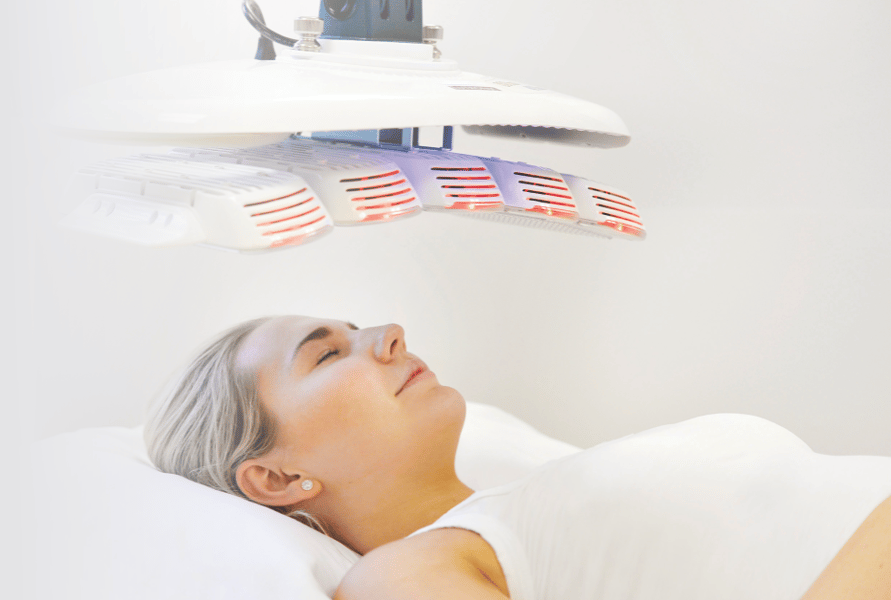 LED light therapy for rosacea